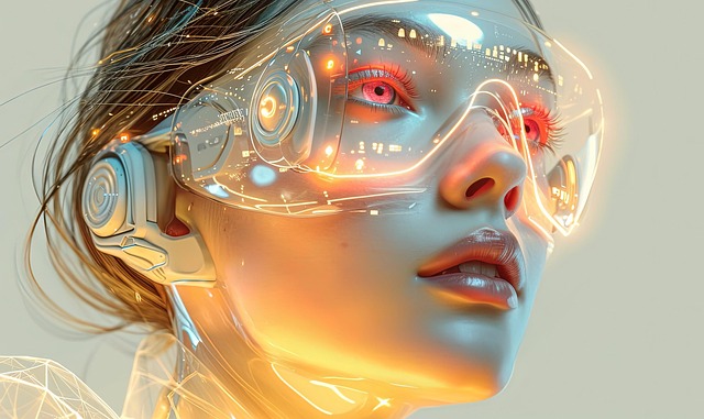 Free ai generated woman technology illustration