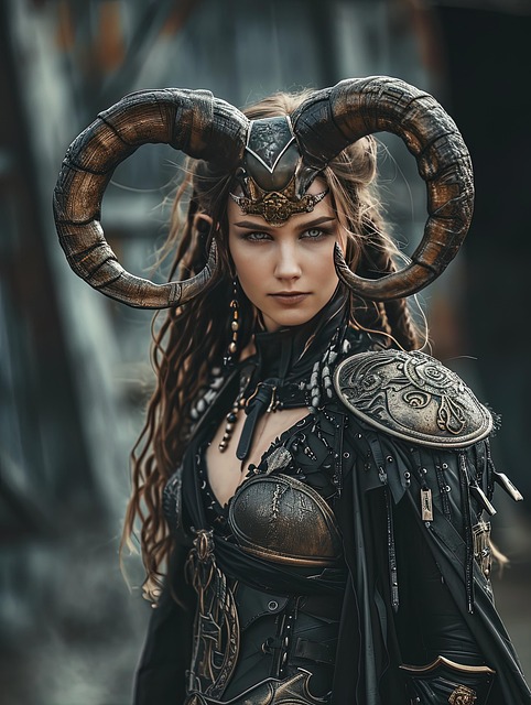 Free ai generated woman celtic illustration