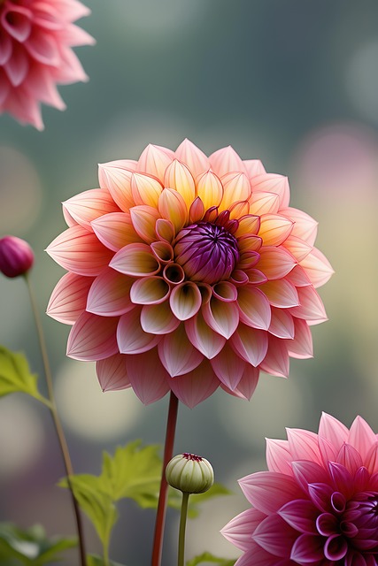 Free ai generated floral background flower illustration