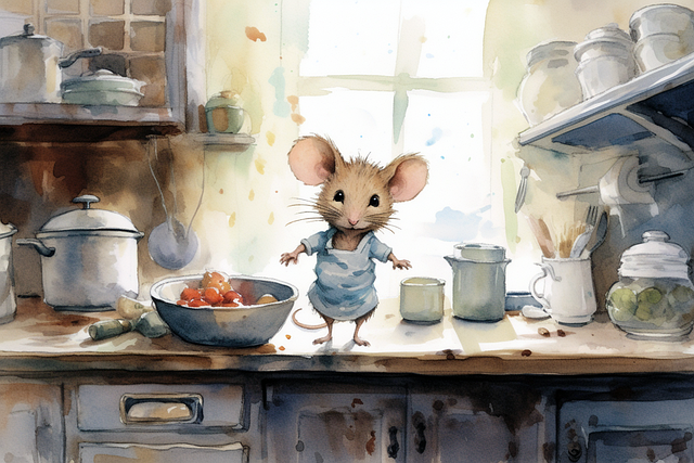 Download free HD stock image of Ai Generated Cook Free ai generated cook mouse illustration