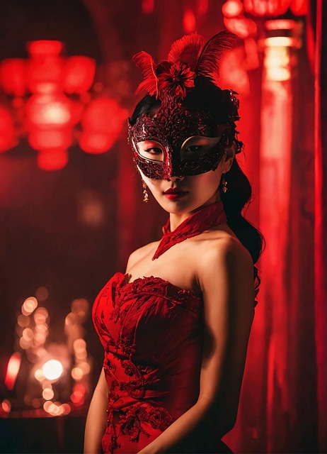 Ai Generiert, Frau, Maske, Maskerade