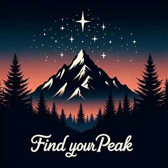 Free Mountain Night Sky illustration and picture