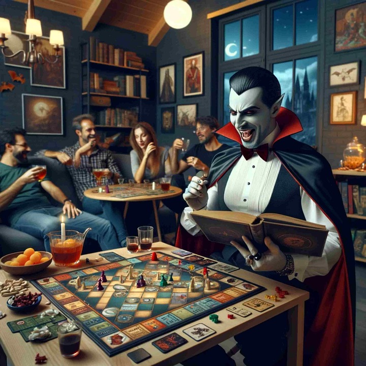 Download Ai Generated, Vampire, Play. Royalty-Free Stock Illustration ...