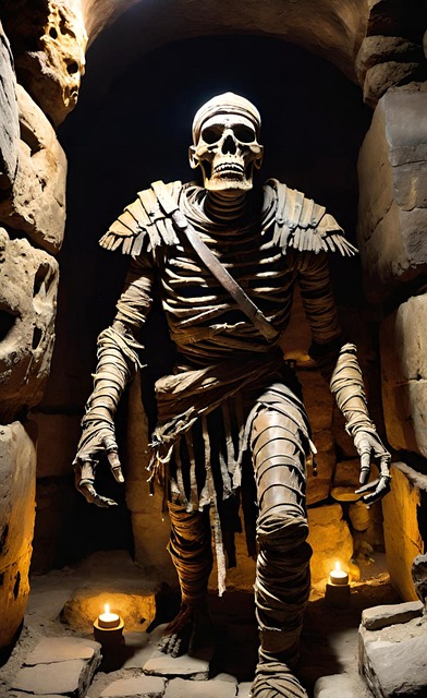 Free ai generated mummy monster illustration