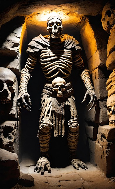 Free ai generated mummy monster illustration