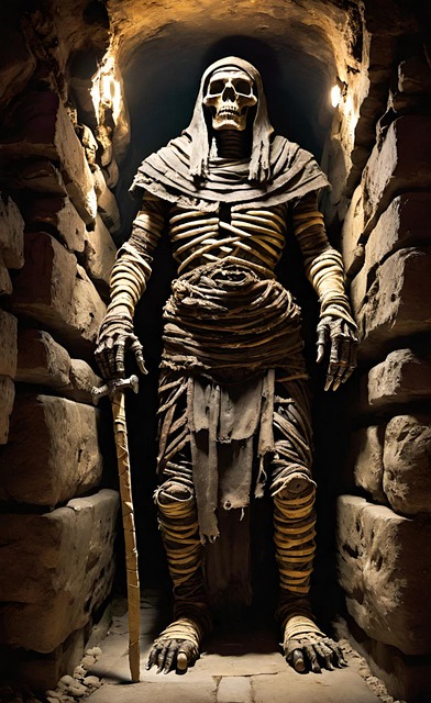 Free ai generated mummy monster illustration
