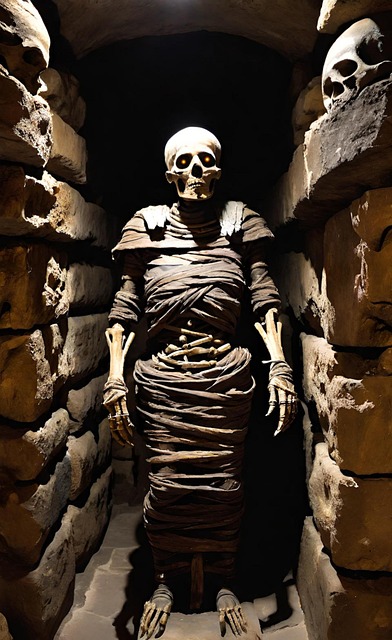 Free ai generated mummy monster illustration