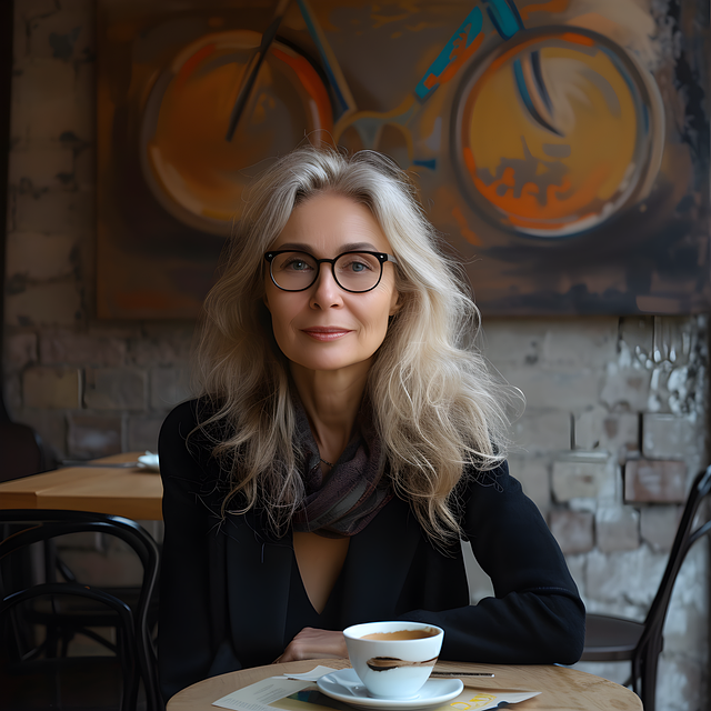 Ai Generiert, Frau, Cafe, Erwachsene