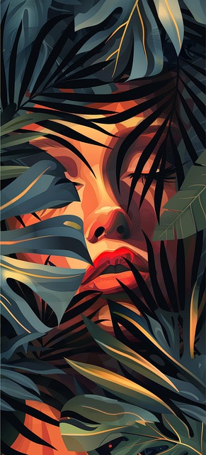 Free backgrounds leaf pattern illustration