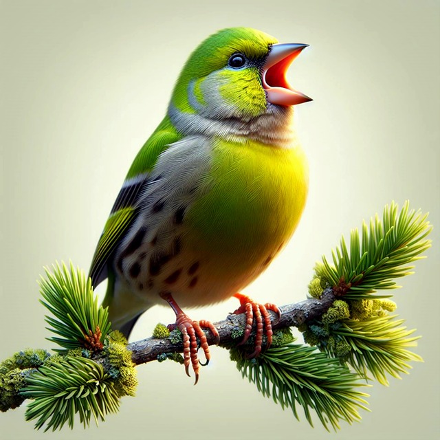 Free grünfink fink frühling illustration