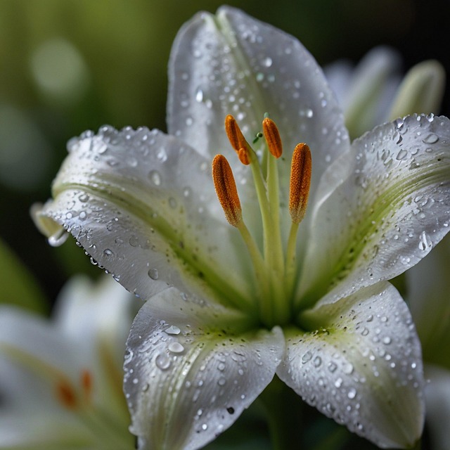 Free lily blossom bloom illustration