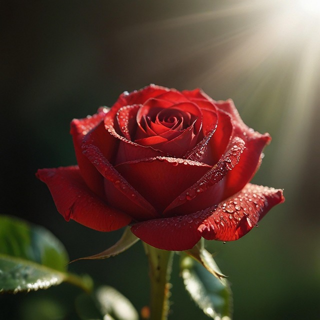 Free ai generated rose blossom illustration