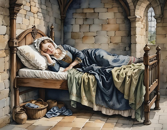 Free ai generated woman medieval illustration