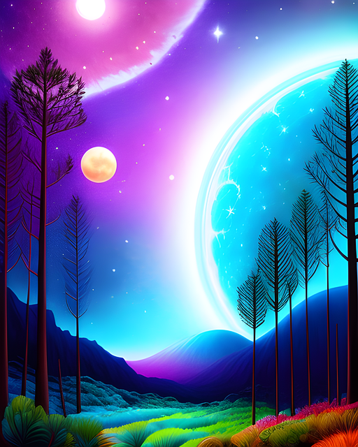 Natur, Bäume, Traumlandschaft, Traumland