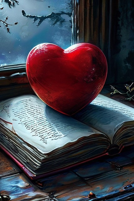 Download free HD stock image of Red Heart Free red heart book illustration
