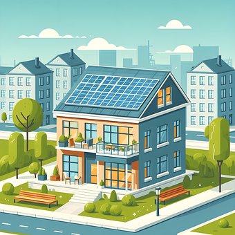 Free Building Photovoltaics illustration and picture