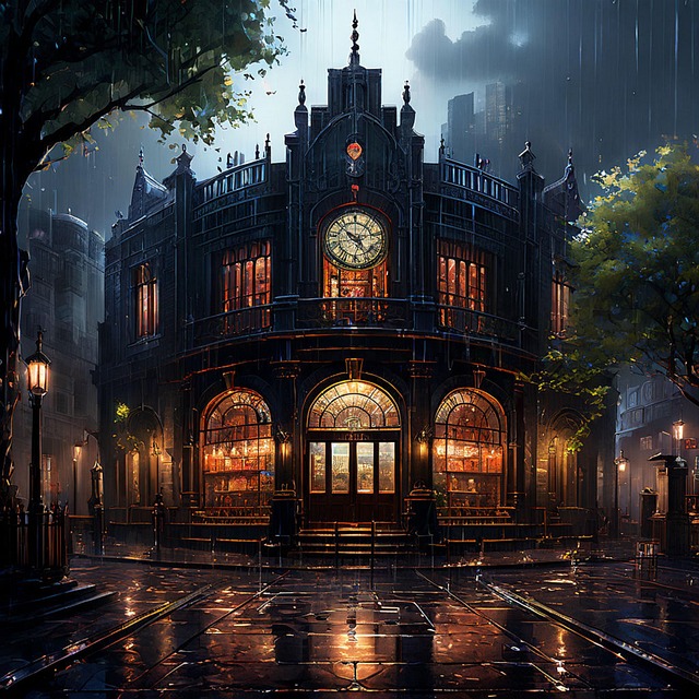 Rain, Coffee, Cafe, City, Dark, Tree