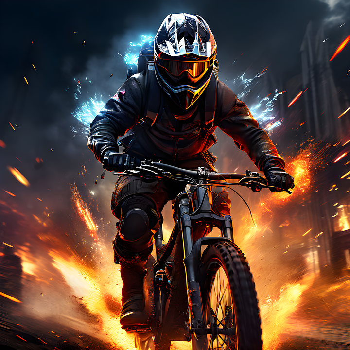 Bike Riding Image Ai Download Ai Generated, Man, Bike. Royalty-Free Stock Illustration Image ...