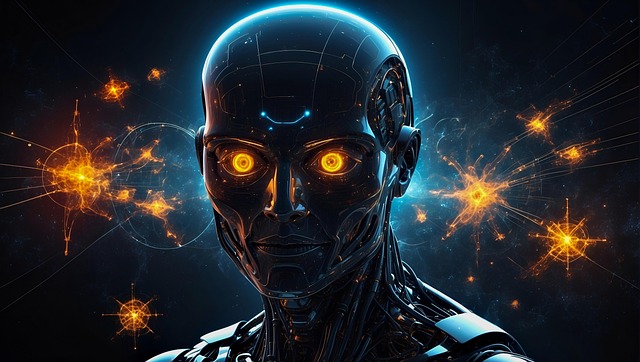 Free man mystic computer science illustration