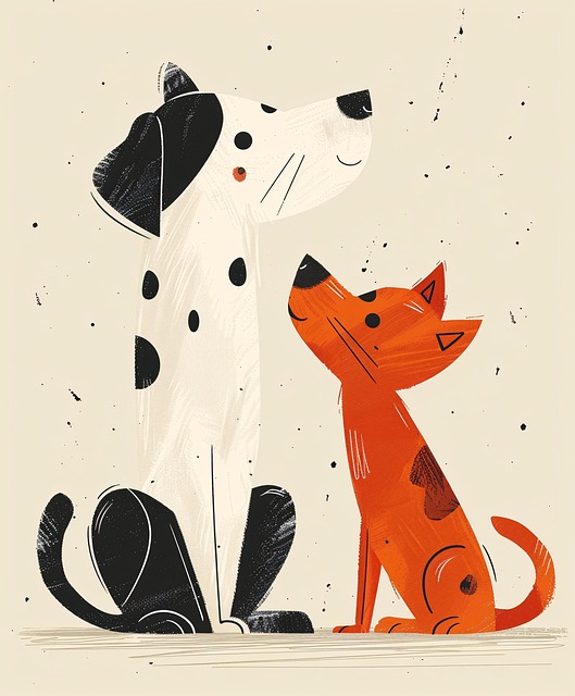 Free ai generated animals cartoon illustration