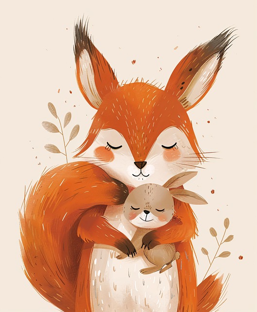 Free ai generated animals cartoon illustration