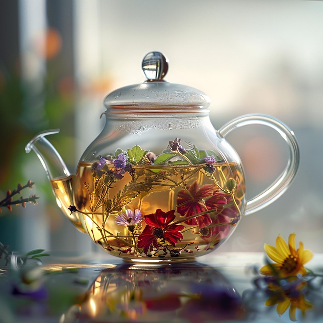 Free ai generated herbal tea illustration