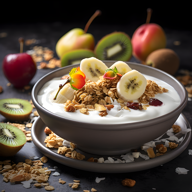 Free ai generated yoghurt food illustration