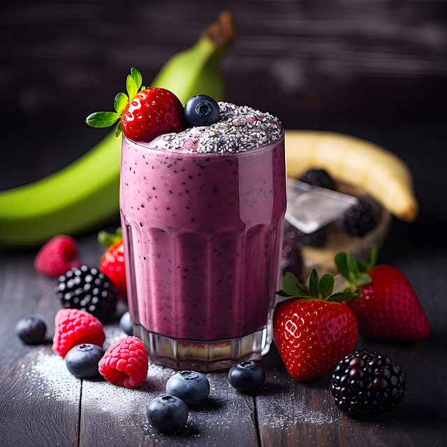 Free ai generated juice smoothie illustration