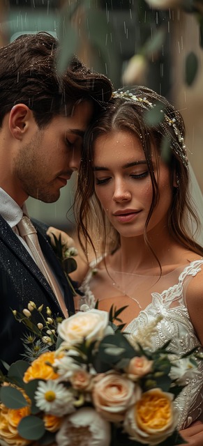 Free ai generated couple wedding illustration