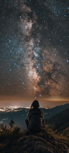Free ai generated woman stars illustration