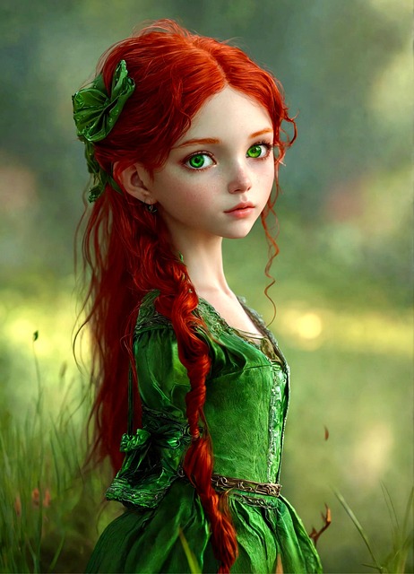 Download free HD stock image of Ai Generated Little Free ai generated little girl illustration