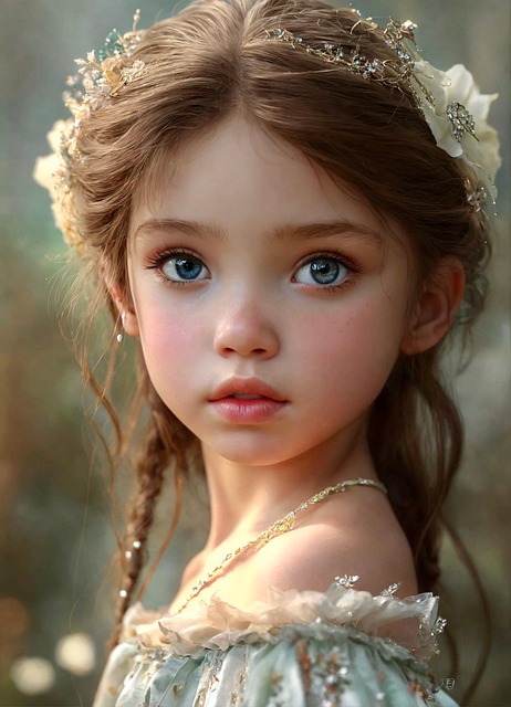 Download free HD stock image of Portrait Baby Free portrait baby girl illustration