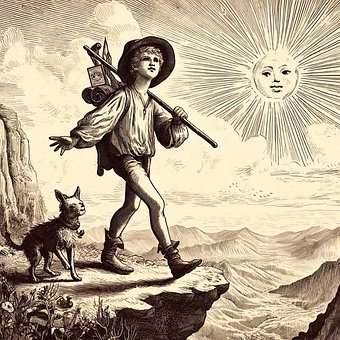 Tarot, Kid, Eventyr, Sol, Kort, Mystisk