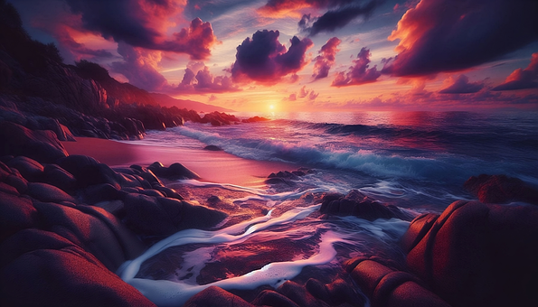 Free Ai Generated Sunrise illustration and picture