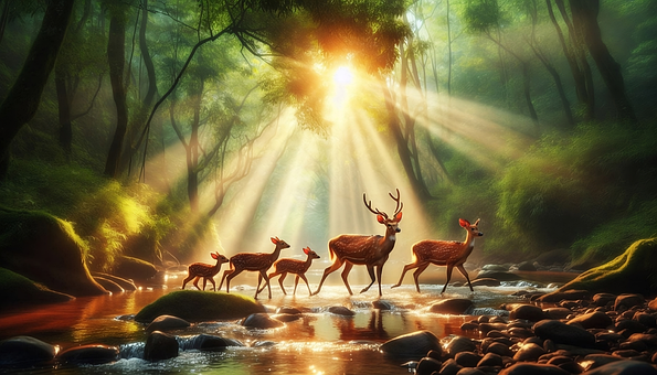 Free Ai Generated Deer illustration and picture