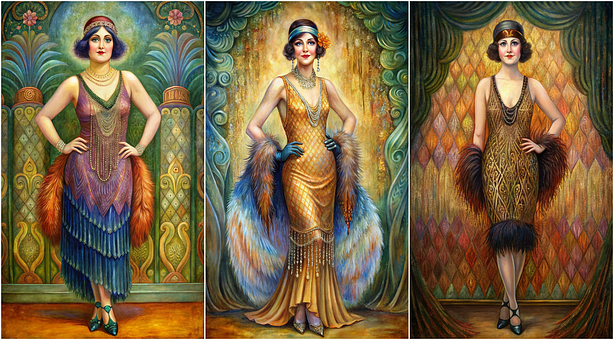 Хлопушка, 1920 Х, Мода, Винтаж, Женщина