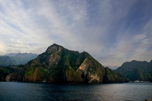 Korea, Ø, Landskab, Himmel, Natur, Ocean