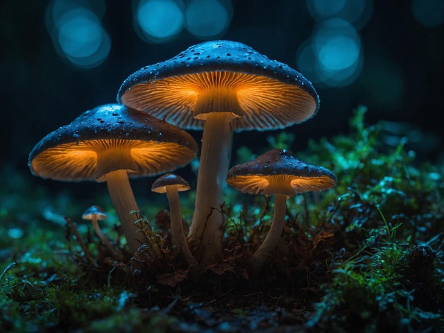 Free ai generated mushrooms moss illustration