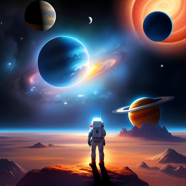 Download free HD stock image of Space Nature Free space nature stars illustration