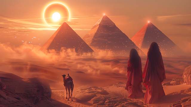 Download free HD stock image of Ai Generated Pyramid Free ai generated pyramid egypt illustration