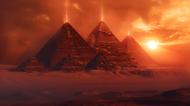 Free ai generated pyramid egypt illustration
