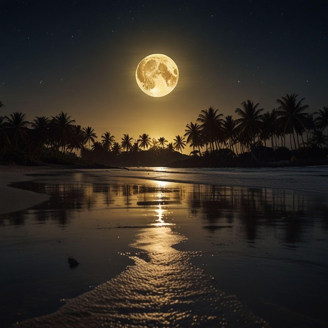Free Ai Generated Full Moon illustration and picture