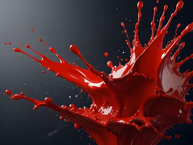 Free paint red splash illustration