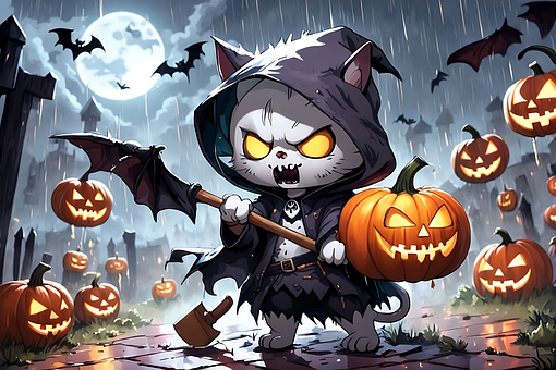 Free Ai Generated Halloween illustration and picture