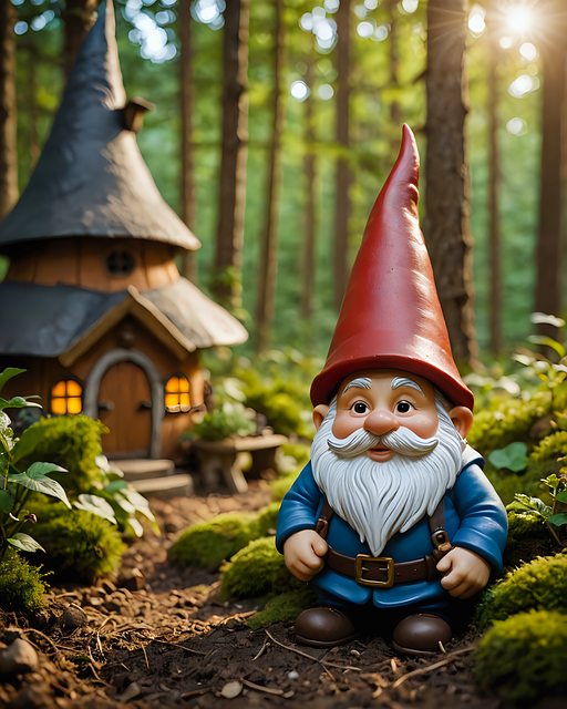 Free ai generated garden gnome imp illustration