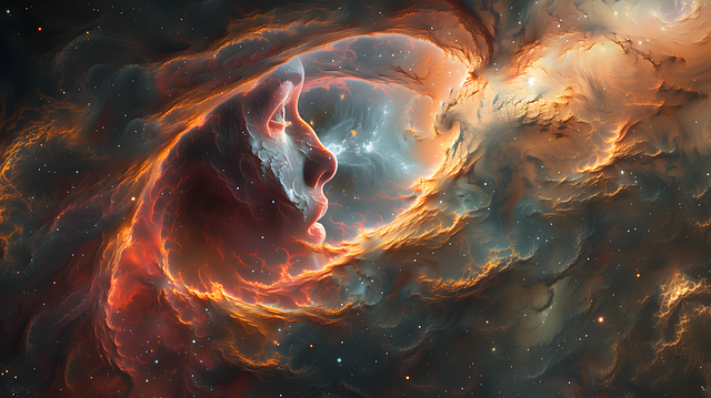 Free ai generated celestial beings illustration