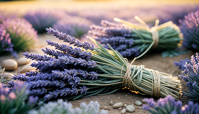 Free lavender rock landscape illustration