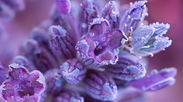 Free lavender fields purple plant life illustration