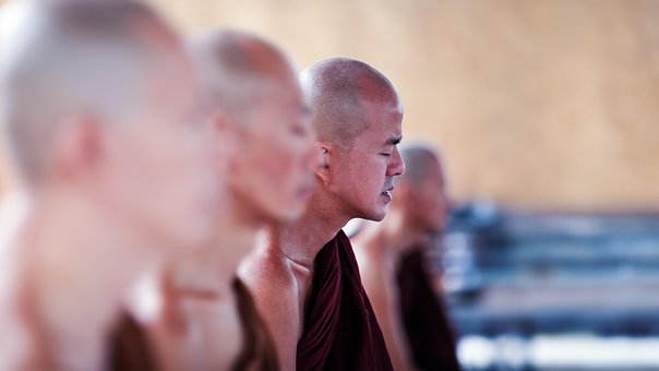 Free Monk Meditation photo and picture