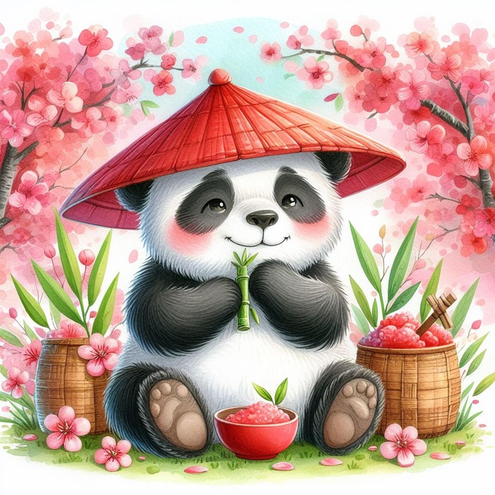 Download Bamboo, Panda, Panda Bear. Royalty-Free Stock Illustration ...